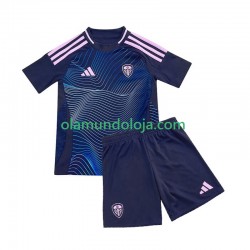 Camisola Leeds United Criança Equipamento Terceiro 2024-2025 Manga Curta